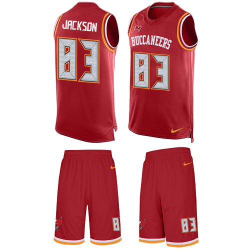 Men's Limited Vincent Jackson Nike Jersey Red - #83 Tank Top Suit NFL Tampa Bay Buccaneers